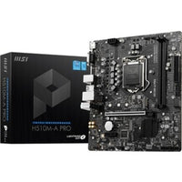 MSI H510M-A PRO Desktop Motherboard - Intel Chipset - Socket LGA-1200 - Micro ATX