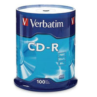 Verbatim CD-R 700MB 52X with Branded Surface - 100pk Spindle