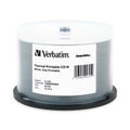 Verbatim CD-R 700MB 52X DataLifePlus White Thermal Printable, Hub Printable - 50pk Spindle