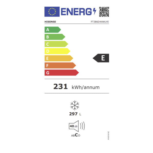 Freezer Hisense FT386D4AWLYE