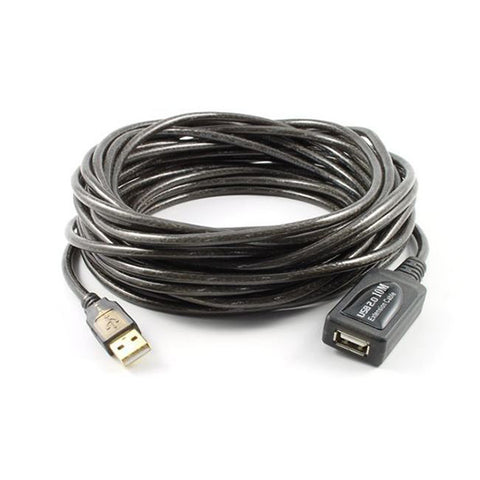 15M Usb 2 Am Af Active Extension Cable Black