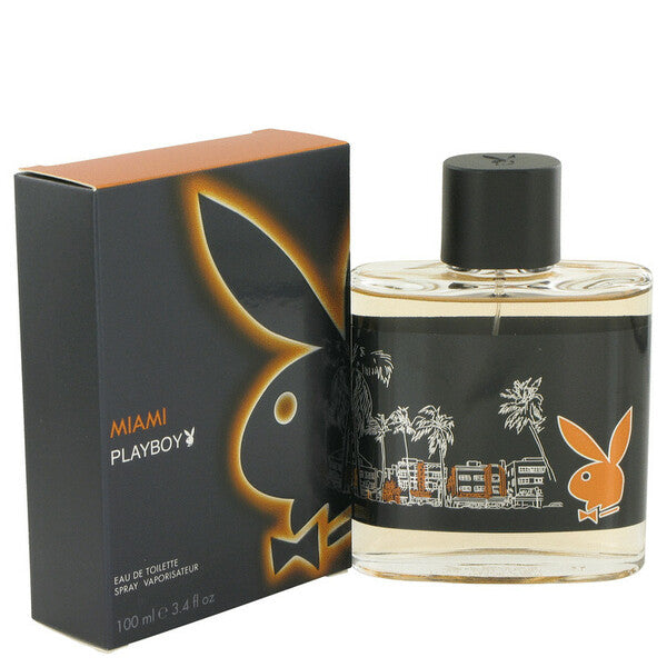 Miami Playboy Eau De Toilette Spray 3.4 Oz For Men