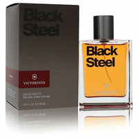 Victorinox Black Steel Eau De Toilette Spray 3.4 Oz For Men