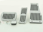 FK aluminum pedals pedal set 4-piece Mercedes Benz C- / E- / S-class pedal cover car pedals striped design