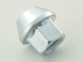 Single wheel nut, length 34mm, conical collar M12x1.75 silver