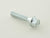 Single wheel bolt, tapered collar, shaft length 50mm M12x1.25 silver