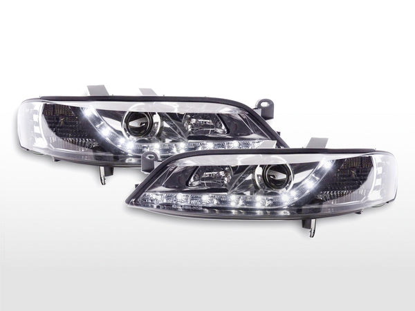 Daylight headlight LED DRL look Opel Vectra B 99-02 chrome