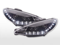 Daylight headlight LED DRL look Peugeot 206 98- black