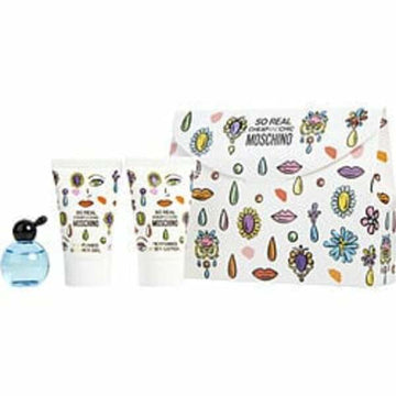 Moschino Cheap & Chic So Real By Moschino Edt 0.16 Oz Mini & Body Lotion 0.8 Oz & Shower Gel 0.8 Oz For Women