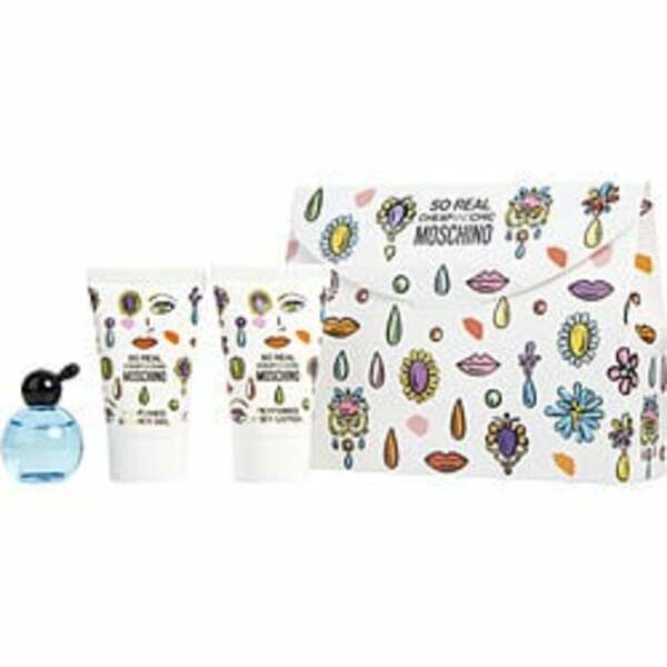 Moschino Cheap & Chic So Real By Moschino Edt 0.16 Oz Mini & Body Lotion 0.8 Oz & Shower Gel 0.8 Oz For Women