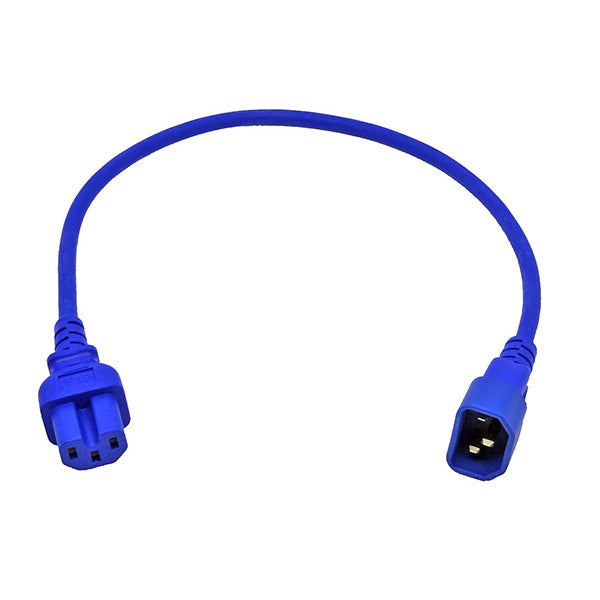 Iec C14 To C15 High Temperature Power Cable Blue