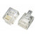 Rj12 6P4C Crimp Plug - Stranded - 10 Pack