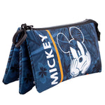 Disney Mickey Blue triple pencil case