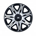 Hubcap OMP Ghost Speed Black Silver 15" (4 uds)