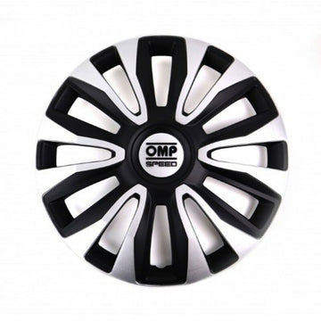 Hubcap OMP Magnum Speed Black Silver 13" (4 uds)