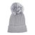 SONY Playstation Logo Bobble Ribbed Beanie & Scarf Gift Set, Unisex, Grey (GS620385SNY)