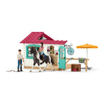 SCHLEICH Horse Club Rider Cafe Toy Playset, 5 to 12 Years, Multi-colour (42519)