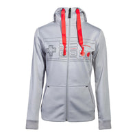 NINTENDO NES Controller Front Outline Zipper Full Length Hoodie, Female, Extra Extra Large, Grey (HD008013NTN-2XL)