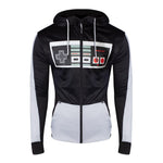 NINTENDO NES Controller Front Zipper Full Length Hoodie, Male, Large, Black/Grey (HD072471NTN-L)