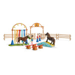 SCHLEICH Farm World Pony Agility Training Toy Playset, 3 to 8 Years, Multi-colour (42481)