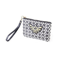 NINTENDO Legend of Zelda Hyrule Royal Crest with All-over Pattern Zipped Coin Purse, Female, Black/White (GW076221ZEL)