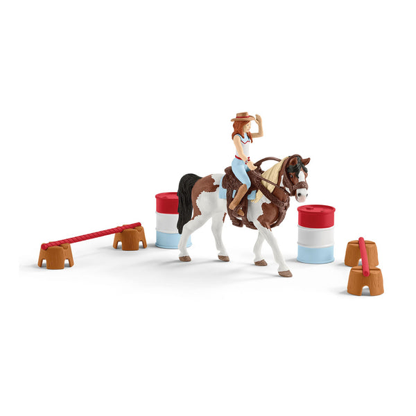 SCHLEICH Horse Club Hannah's Western Riding Set Toy Playset, 5 to 12 Years, Multi-colour (42441)