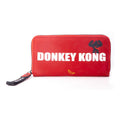 NINTENDO Donkey Kong Logo Zip Around Wallet Purse, Female, Red (GW426814NTN)