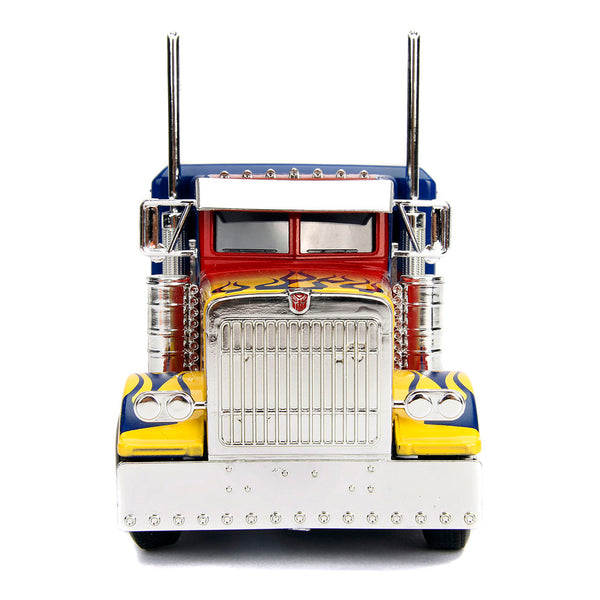 HASBRO Transformers Hollywood Rides T1 Optimus Prime Die-cast Vehicle, Scale 1:24, Unisex, Multi-colour, 8 Years or Above (253115004)