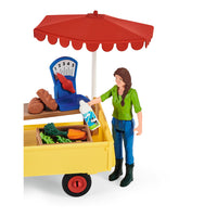 SCHLEICH Farm World Sunny Day Mobile Farm Stand Toy Figure Set, 3 to 8 Years, Multi-colour (42528)