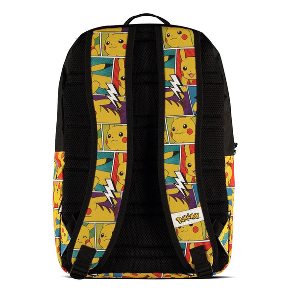 POKEMON Pikachu Comic Book Strip All-Over Print Backpack, Multi-colour (BP618761POK)