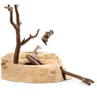 SCHLEICH Wild Life Meerkat Hangout Toy Figure Set, Unisex, 3 to 8 Years, Multi-colour (42530)