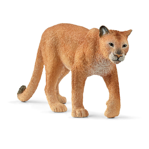 SCHLEICH Wild Life Cougar Toy Figure, 3 to 8 Years, Tan (14853)