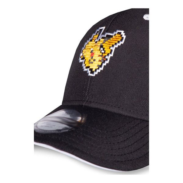 POKEMON Pika Pixelated Adjustable Cap, Black (BA622006POK)