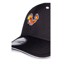 POKEMON Charmander Pixelated Adjustable Cap, Black/White (BA142653POK)