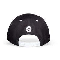 POKEMON Charmander Pixelated Adjustable Cap, Black/White (BA142653POK)