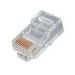 8 Position Solid Rj45 Cat 5E Crimp Plug 100 Pack