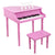 Wooden Toys: 30-key Children's Wooden Piano / Four Feet / with Music Stand, Mechanical Sound Quality,Pink