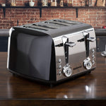 DAEWOO SDA1777, Stainless Steel, Black 4 slice toaster