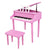 Wooden Toys: 30-key Children's Wooden Piano / Four Feet / with Music Stand, Mechanical Sound Quality,Pink