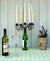 Black Wine Bottle 5 Candelabra