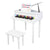 Wooden Toys: 30-key Children's Wooden Piano / Four Feet / with Music Stand, Mechanical Sound Quality,White