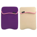 Reversible Notebook Sleeve Fits Most Widescreens Up to 12.1 Purple and Cream