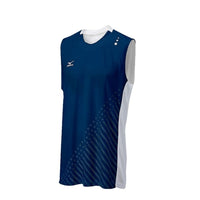 Mizuno DryLite Men's National VI Sleeveless Jersey, Navy & White - XS